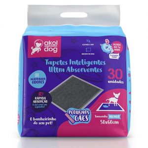 Tapete Higiênico Akol Dog Ultra Absorvente Pequenos Cães 50X60 (COD.13)