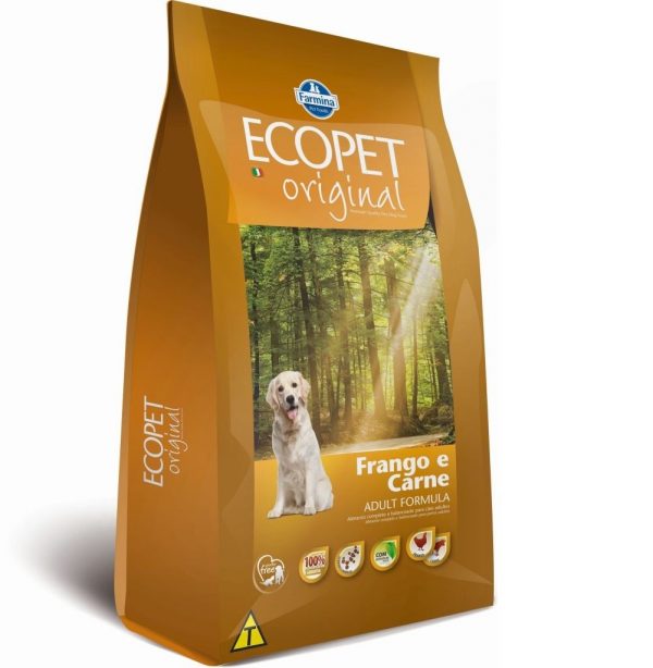 Ração Farmina Ecopet Original Frango e Carne para Cães Adultos (COD.7552)