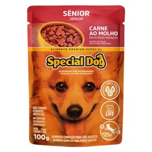 Ração Úmida Special Dog Sachê Carne para Cães Sênior (COD.373)