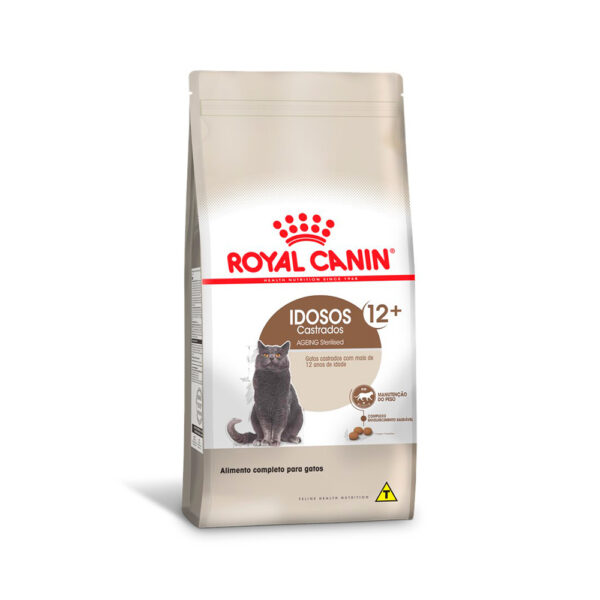 Ração Royal Canin Feline Health Nutrition Sterilised para Gatos Adultos Castrados Acima de 12 Anos (337)