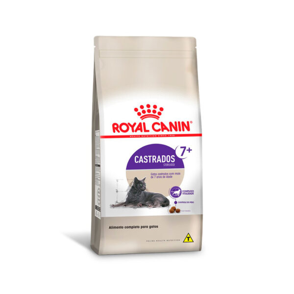 Ração Royal Canin Feline Health Nutrition Sterilised para Gatos Adultos Castrados Acima de 7 anos (11637)