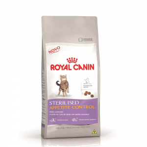 Ração Royal Canin Feline Health Nutrition Sterilised Appetite Control para Gatos Adultos Castrados (348)