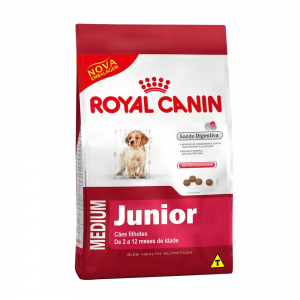 Ração Royal Canin Medium Junior para Cães Filhotes de Raças Médias de 2 a 12 Meses de Idade (COD.54)