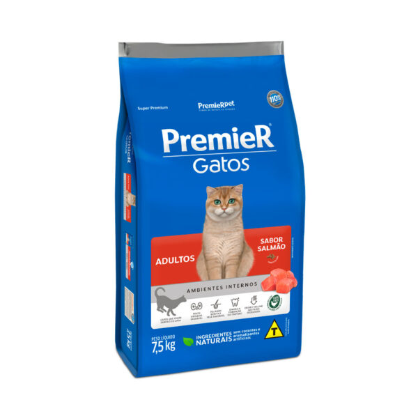 Ração Premier Pet Gatos Adultos Ambientes Internos Salmão (3014061)