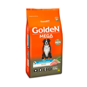 Ração Premier Golden Mega Cães Adultos Raças Grandes Frango e Arroz (COD.3010002)