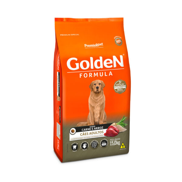 Ração Premier Golden Formula Carne e Arroz para Cães Adultos (306062)