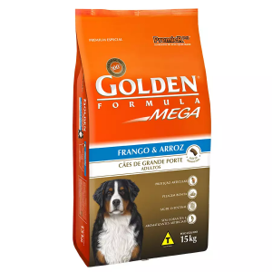 Ração Premier Golden Mega Cães Adultos Raças Grandes Frango e Arroz (COD.3010002)