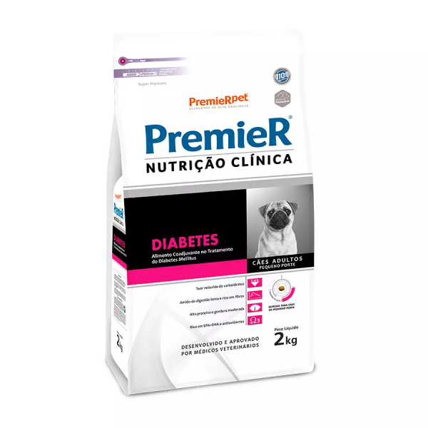 Ração Premier Pet Nutrição Clínica Diabetes para Cães Adultos Pequeno Porte (COD.3026101)