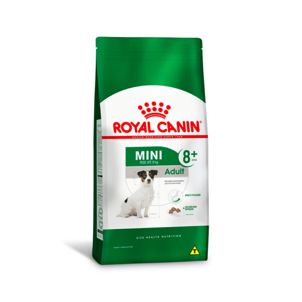 Ração Royal Canin Mini Adult 8+ para Cães Adultos de Raças Pequenas com 8 Anos ou mais (COD.1527)