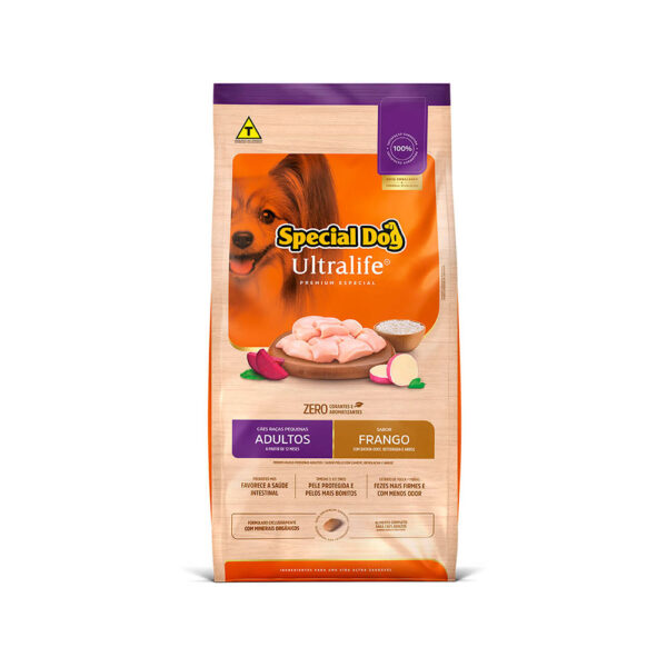 Ração Special Dog Ultralife Frango e Arroz para Cães Adultos Raças Pequenas (COD.359)