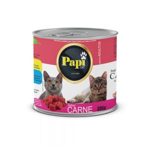 Lata Papi Cat para Gatos Adultos Sabor Carne (COD.252)