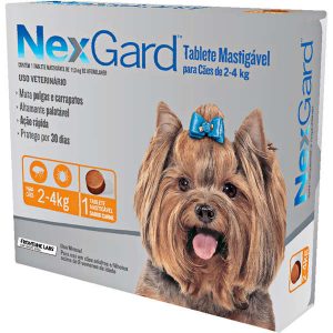 Antipulgas e Carrapatos NexGard 11,3 mg para Cães de 2 a 4 Kg (COD.25)