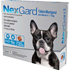 Antipulgas e Carrapatos NexGard 28,3 mg para Cães de 4,1 a 10 Kg (COD.26)