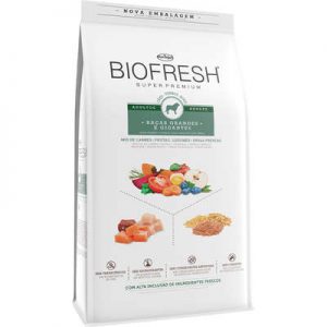 Ração Seca Biofresh Mix de Carne, Frutas, Legumes e Ervas Frescas Cães Adultos de Raças Grandes e Gigantes (COD.183)