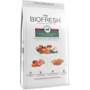 Ração Seca Biofresh Mix de Carne, Frutas, Legumes e Ervas Frescas Cães Sênior de Raças Grandes e Gigantes (COD.323)