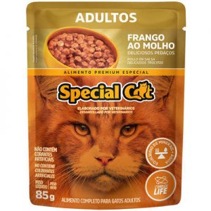 Ração Úmida Special Cat Sachê Frango para Gatos Adultos (COD.362)