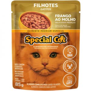 Ração Úmida Special Cat Sachê Frango para Gatos Filhotes (COD.363)