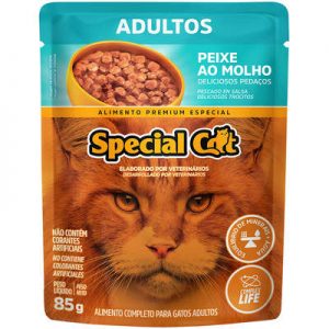 Ração Úmida Special Cat Sachê Peixe para Gatos Adultos (COD.360)