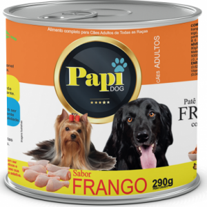 Lata Papi Dog para Cães Adultos Sabor Frango (COD.251)