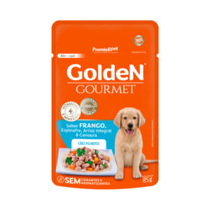 Sachê GOLDEN Gourmet Sabor Frango Para Cães Filhotes