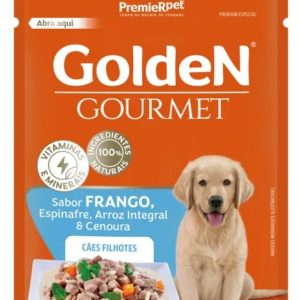 Sachê GOLDEN Gourmet Sabor Frango Para Cães Filhotes