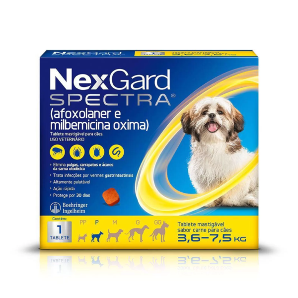 Nexgard Spectra Cães 3,6-7,5kg