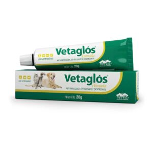 Pomada Cicatrizante Vetnil Vetaglos para Cães e Gatos 20g