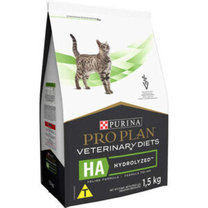 Ração Pro Plan Veterinary Diets HA Hydrolyzed para Gatos 1,5kg