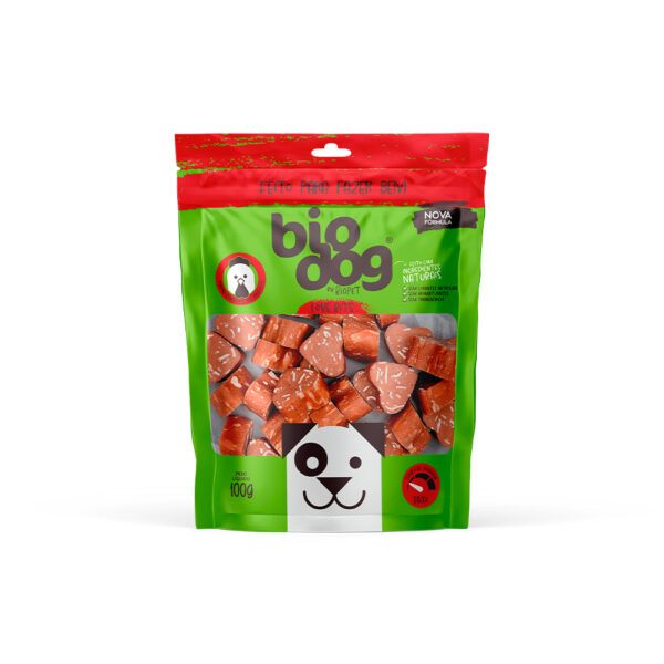 Petisco Cães Bio Dog Gourmet Love Bits Natural (Frango) 100g