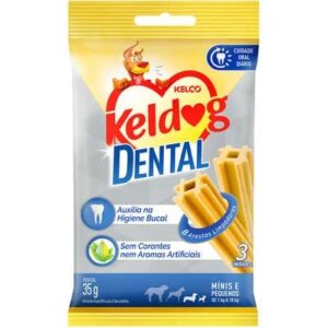 Petisco Keldog Dental para Cães Porte Mini e Pequeno 35g