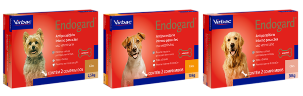 Vermífugo Virbac Endogard para Cães - Caixa c/ 2 Unidades