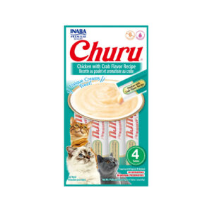 Purê Churu Galinha com Aroma de Caranguejo para Gatos 56g