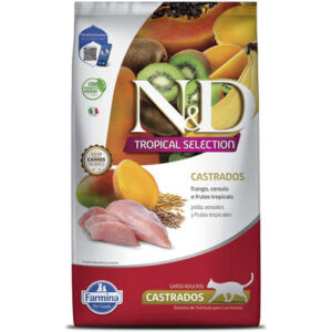 Ração Farmina N&D Tropical Selection Feline Castrado Frango, Cereais e Frutas Tropicais