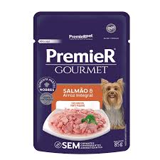 Sachê PREMIER Gourmet Sabor Salmão Para Cães Adultos de Porte Pequeno